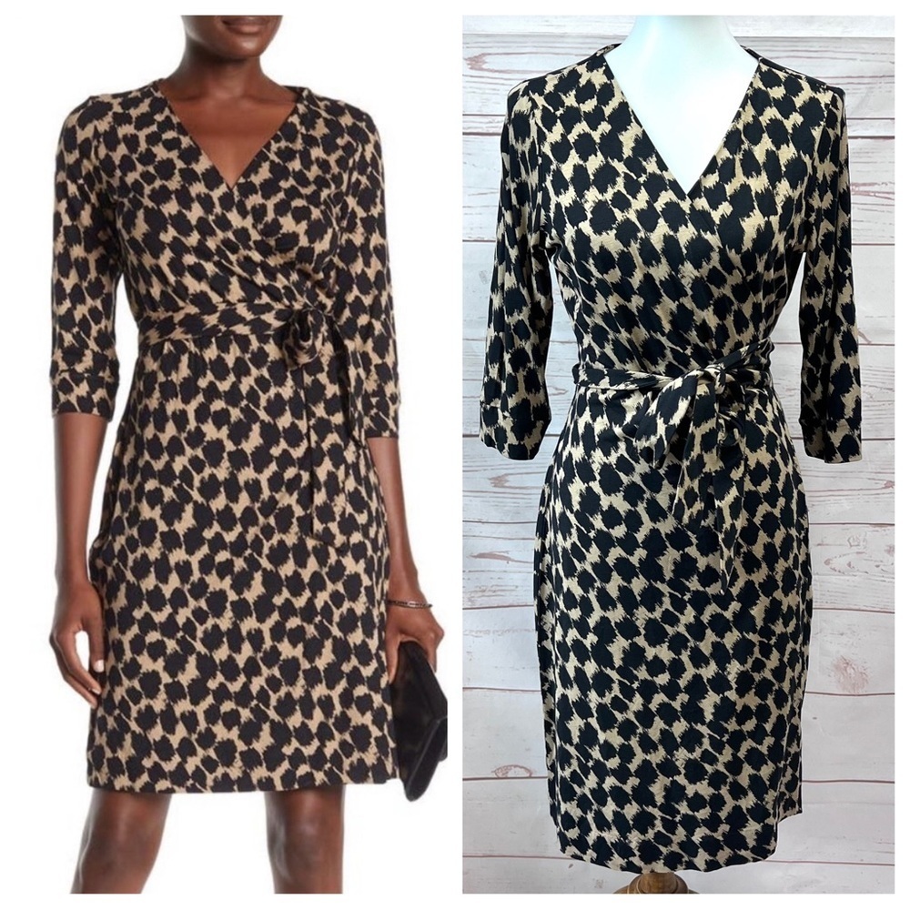 Diane Von Furstenburg Julian Two Henlow Birch Print Wrap Dress - Picture 3 of 14